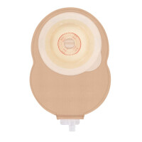 STOMOCUR Urostomiebeutel Safe medium konvex, Twist & Safe, mit Gürtelbefestigung, transparent, 10 Stück, M1 - Ø 10-47mm (ausschneidbar)