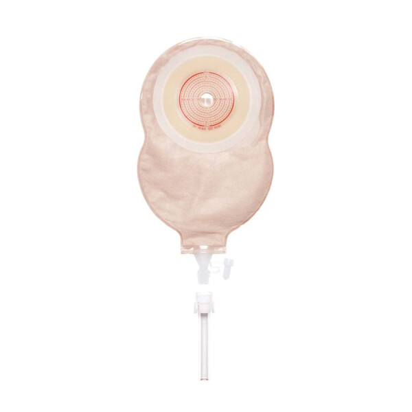STOMOCUR Urostomiebeutel Safe, konvex, mit Gürtelbefestigung, 30 Stück -  Ø 10mm (Transparenter Beutel)
