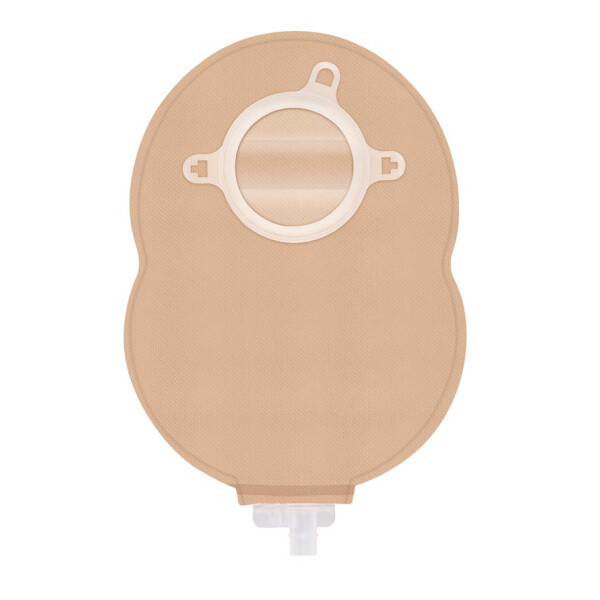 STOMOCUR Safe Clic Urostomiebeutel (Twist & Safe), mit Gürtelbefestigung, 30 Stück - Verschiedene Rastringgrößen & Farben