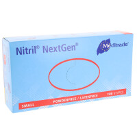 Nitril NextGen Einweghandschuh, blau, puderfrei, 100 Stück - Größe S