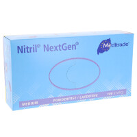 Nitril NextGen Einweghandschuh, blau, puderfrei, 100 Stück - Größe M