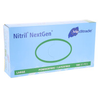 Nitril NextGen Einweghandschuh, blau, puderfrei, 100 Stück - Größe L