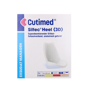 Cutimed Siltec Heel 3D Fersenverband, 24x16cm - 6 Stück