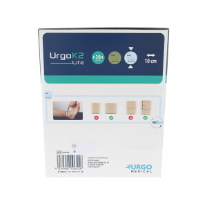 UrgoK2 Lite Zweikomponenten-Kompressionssystem 10cm, 6 Stück - Knöchelumfang 25-32cm