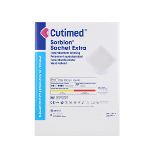 Cutimed Sorbion Sachet Extra Wundverband, 5 Stück - 10x10cm