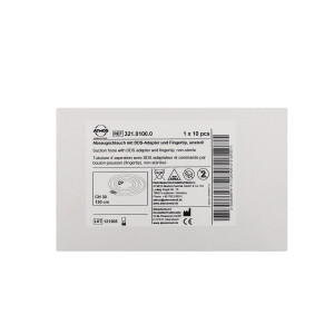 Absaugschlauch mit DDS-Adapter & Fingertip, unsteril - 10 Stück