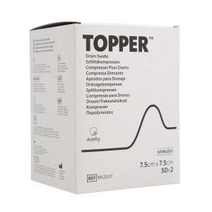 TOPPER Vlies-Schlitzkompressen, steril - Verschiedene...
