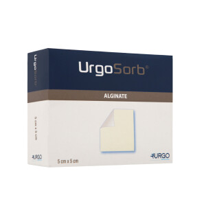 UrgoSorb Calciumalginat & Hydrokolloid, 10 Stück - 5x5cm