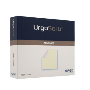 UrgoSorb Calciumalginat & Hydrokolloid, 10 Stück - 10x10cm