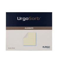 UrgoSorb Calciumalginat & Hydrokolloid, 10 Stück - 10x10cm