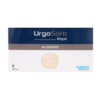 UrgoSorb Calciumalginat & Hydrokolloid - Tamponade, 5 Stück - 30cm