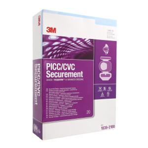 3M PICC/CVC Fixierplatte + Tegaderm I.V. Advanced, 20 Stück - Verschiedene Maße