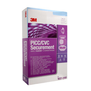 3M PICC/CVC Fixierplatte + Tegaderm I.V. Advanced, 20 Stück - 8,5x11,5cm