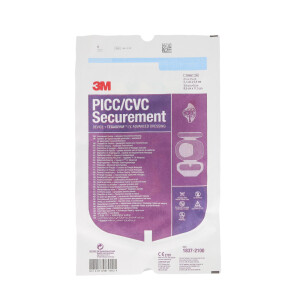 3M PICC/CVC Fixierplatte + Tegaderm I.V. Advanced, 20 Stück - 8,5x11,5cm