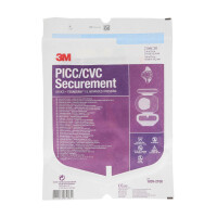 3M PICC/CVC Fixierplatte + Tegaderm I.V. Advanced, 20 Stück - 10x15,5cm