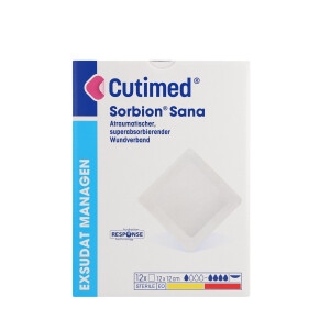 Cutimed Sorbion Sana Wundverband, 12 Stück - 12x12cm