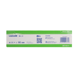 Leukosilk Fixierpflaster weiß, 24 Stück - 1,25cm x 9,2m