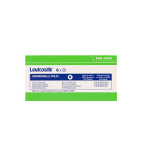 Leukosilk Fixierpflaster weiß, 6 Stück - 5cm x 9,2m