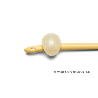 UROSID Basic Latex Ballonkatheter, Typ: Nelaton, zweilumig, 40cm, 5-10ml Ballon, PVC-Ventil, 1 Stück, REF 662016 - CH 16