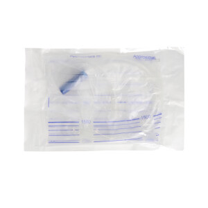 Sekretbeutel, 90cm Schlauch, steril, 100 Stück - 1.500ml