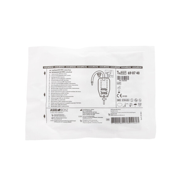 UROSID 3 K Beinbeutel, kürzbar, steril, 500ml - 65cm