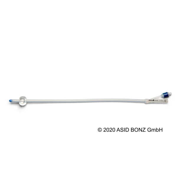 UROSID Basic Silikon Ballonkatheter, Typ: Nelaton, zweilumig, 40cm - Ab CH 12