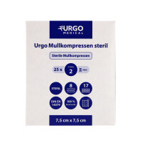 Urgo Mullkompressen, steril, 25x2 Stück - Verschiedene Maße