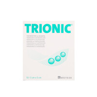 TRIONIC Alginat Wundauflage, 10 Stück - 5x5cm
