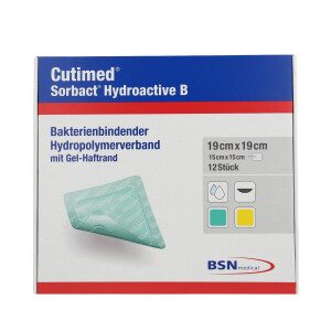 Cutimed Sorbact Hydroactive B, 12 Stück - 19x19cm