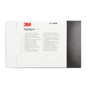 3M Tegaderm CHG Chlorhexidingluconat I.V. Fixierverband, 25 Stück - 10x12cm
