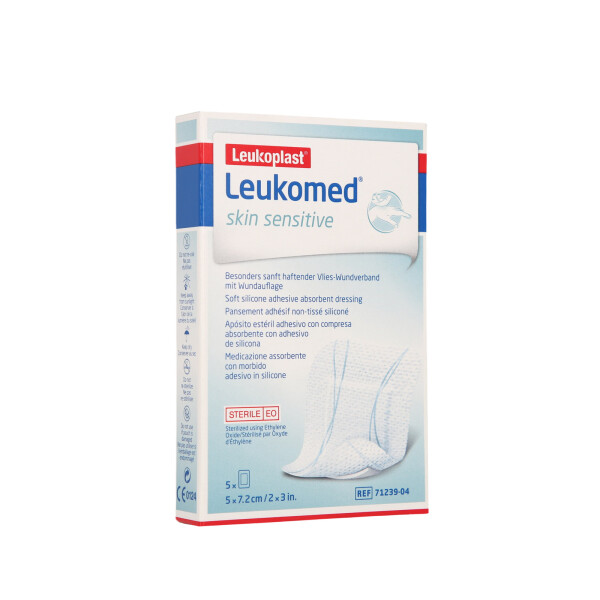 Leukomed skin sensitive, 5 Stück - 5x7,2cm