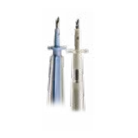 DLP Aortic Root Kanüle, 2,5" (6,4cm) lang, 4 Fr, einteilig, 20 Stück - blaue Spitze und blauer Flansch