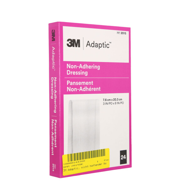 Adaptic non-adhering dressing feuchte Wundauflage, 24 Stück - 7,6x20,3cm