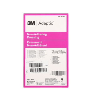 3M Adaptic non-adhering dressing feuchte Wundauflage, 24 Stück - 7,6x20,3cm