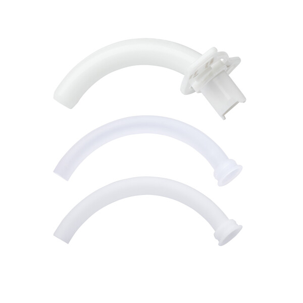 ULTRASOFT Basic Trachealkanüle mit 2 Innenkanülen, transparent & weiß - Größe 10