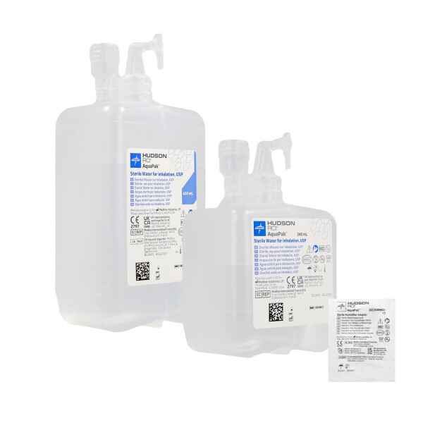 AQUAPAK vorgefüllter Sprudel-Luftbefeuchter mit Adapter - Ab 10x650ml