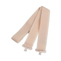 BMV Kanülentrageband elastisch, schmale Metallhaken - Beige