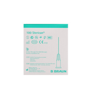 Sterican Standard-Einmalkanülen mit Luer-Lock Ansatz, 100 Stück - Gr. 1 = 20G x 1 1/2