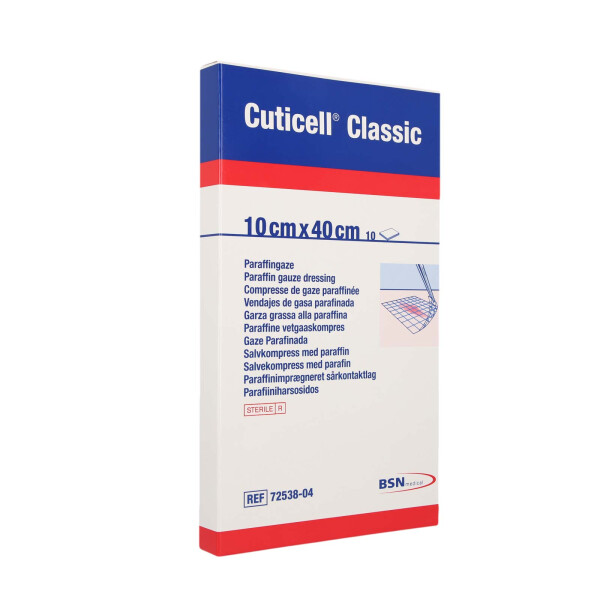 Cuticell Classic Salbenkompresse, 10 Stück - 10x40cm