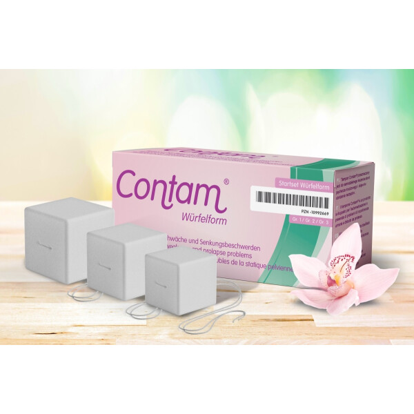Contam Vaginaltampon Würfelform Startset