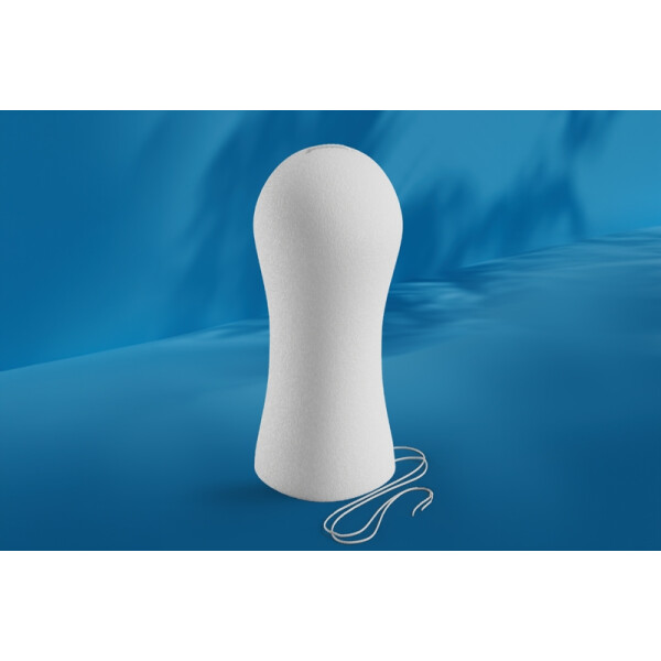 Contam Analtampon Konkav, Länge 66mm, 90 Stück - Ø 25mm