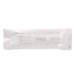 Anatomische sterile Einmalpinzette 12,5cm - Ab 1 Stück