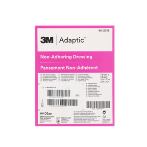 3M Adaptic non-adhering dressing feuchte Wundauflage, 50 Stück - 7,6x7,6cm