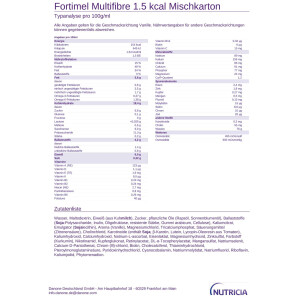 Fortimel Multifibre 1.5 kcal 32x200ml - Mischkarton
