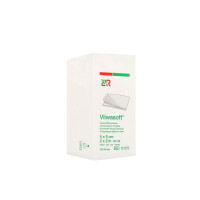 Vliwasoft Vliesstoffkompressen, unsteril, 4-lagig, 100 Stück - 5x5cm