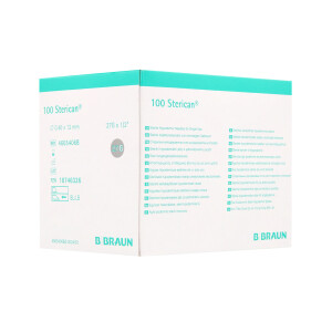 Sterican Insulinkanülen mit Luer-Lock Ansatz zur Insulininjektion, 100 Stück - 27G x 1/2