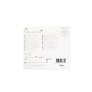 Mepilex Border Flex Schaumverband, selbsthaftend, 5 Stück - 7,8x10cm (oval)