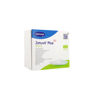 Zetuvit Plus Silicone, 10 Stück - 8x8cm