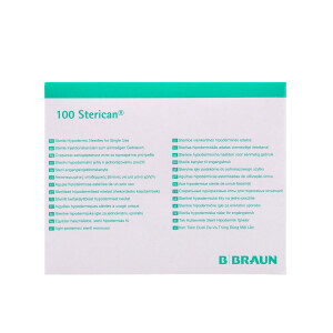 Sterican Insulinkanülen mit Luer-Lock Ansatz zur Insulininjektion, 100 Stück - 26G x 1/2