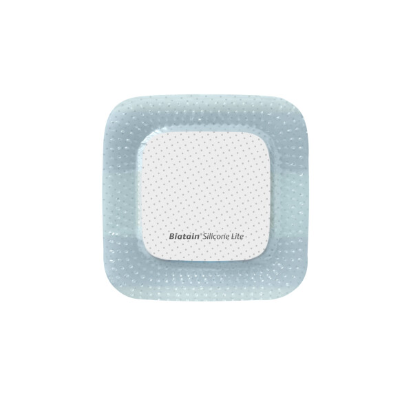 Biatain Silicone Lite Schaumverband, 10 Stück - 7,5x7,5cm
